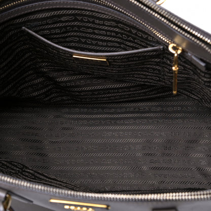 Prada Saffiano Lux Large Galleria Double Zip Tote Grafite 8 of 20