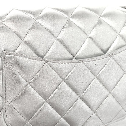 Chanel Metallic Lambskin Quilted Mini Rectangular Flap Silver 11 of 11