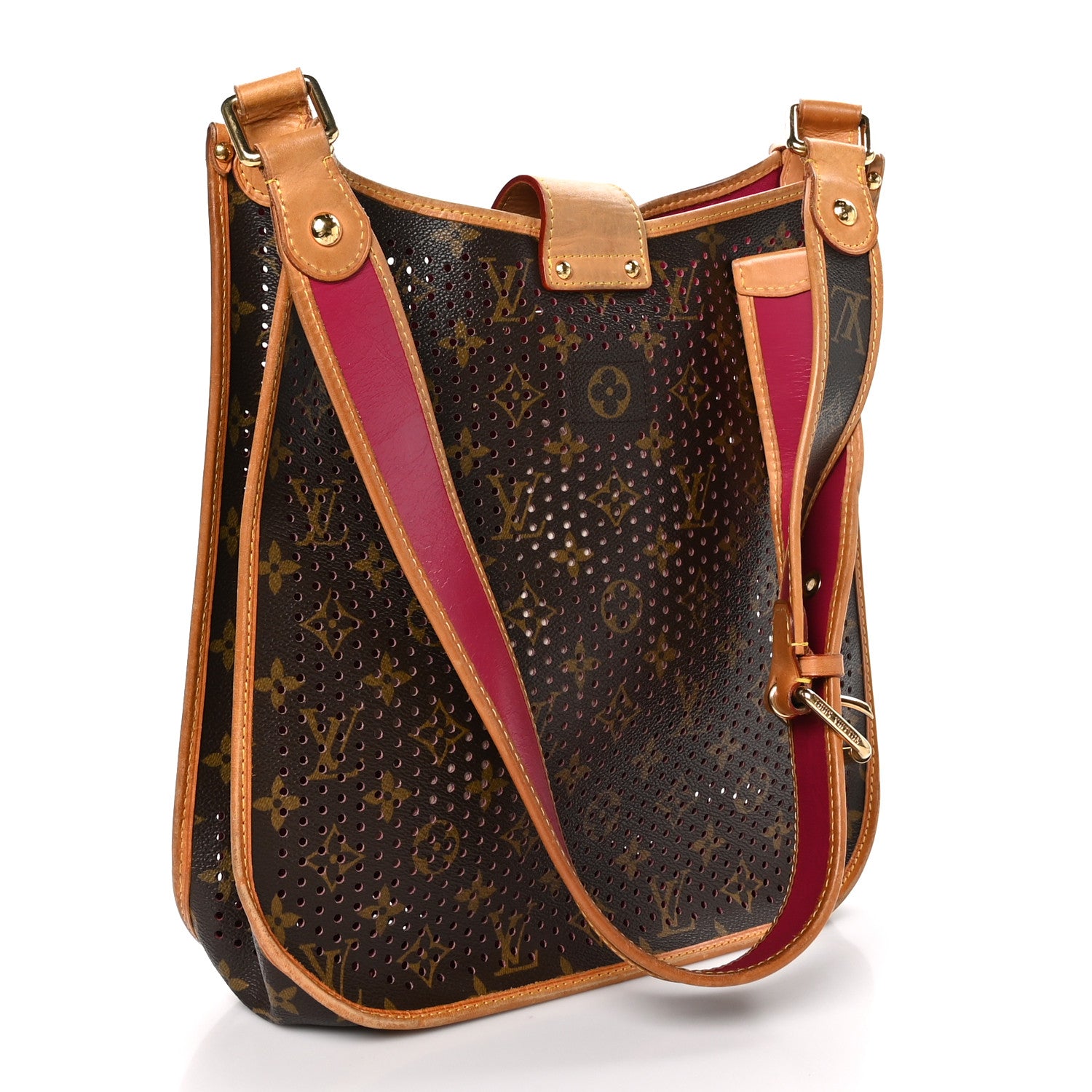 Louis Vuitton Monogram Perforated Musette Fuchsia 3 of 12