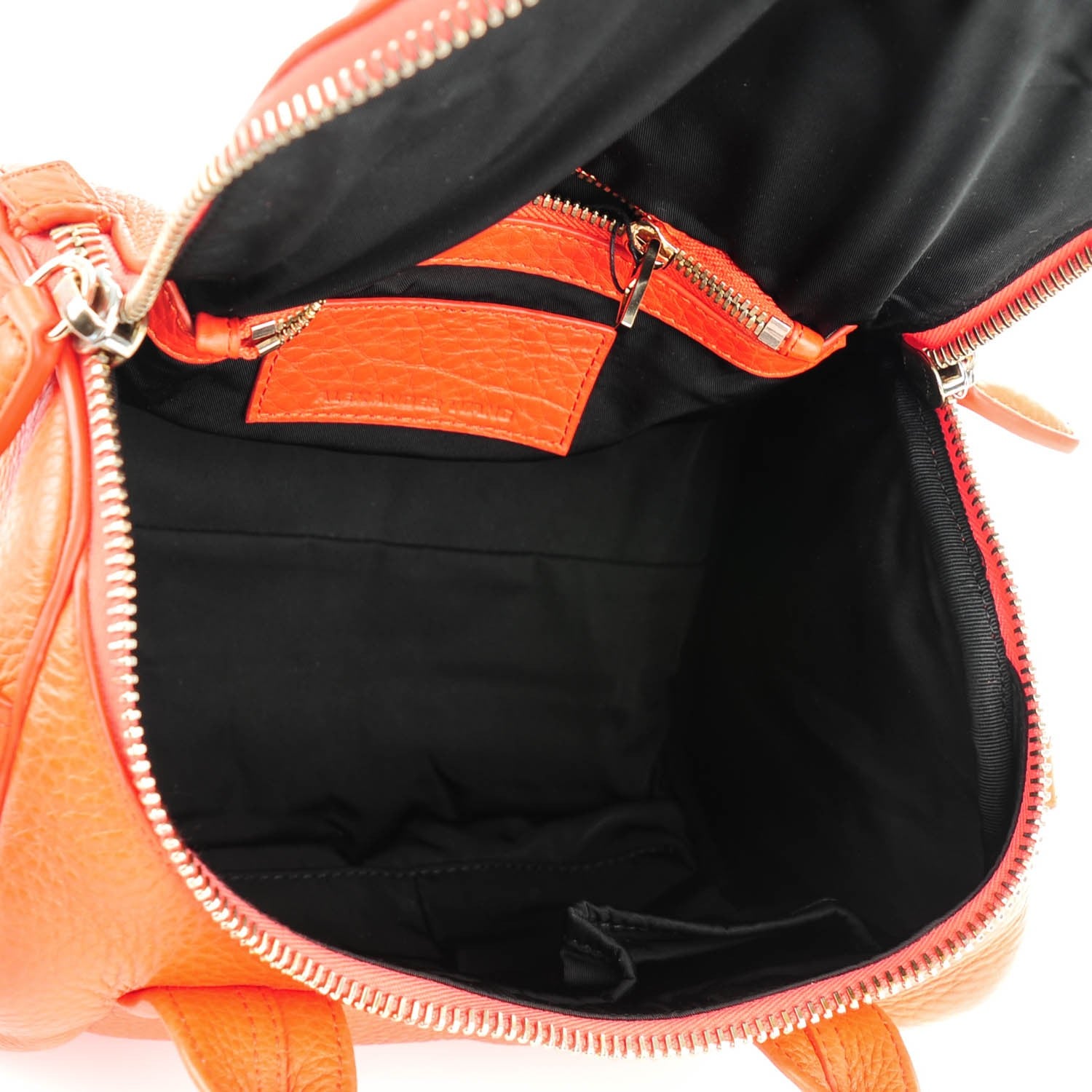 Alexander Wang Pebbled Lambskin Rockie Tangerine Gold Hardware 5 of 8