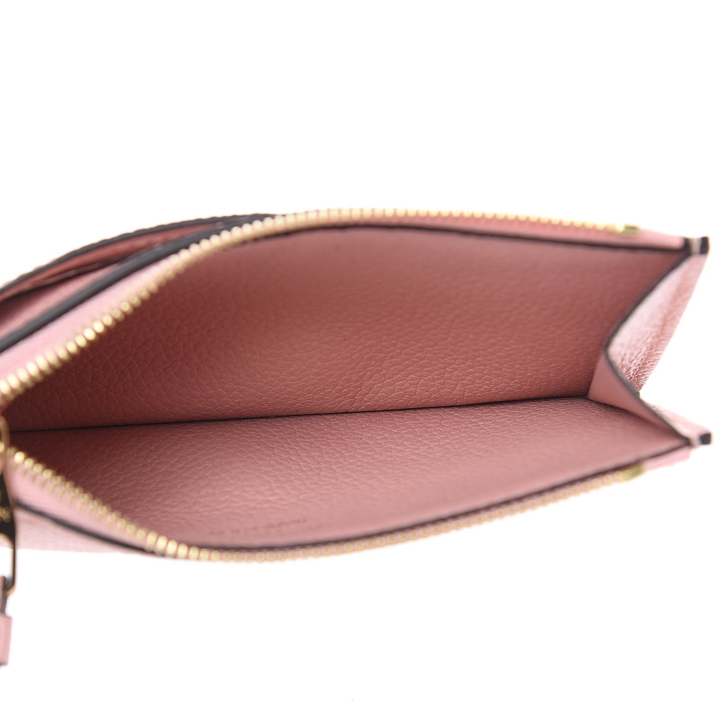 Empreinte Zipper Card Holder Rose Poudre