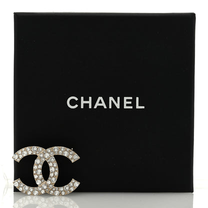 Chanel Crystal Palais Garnier CC Brooch Gold 4 of 4