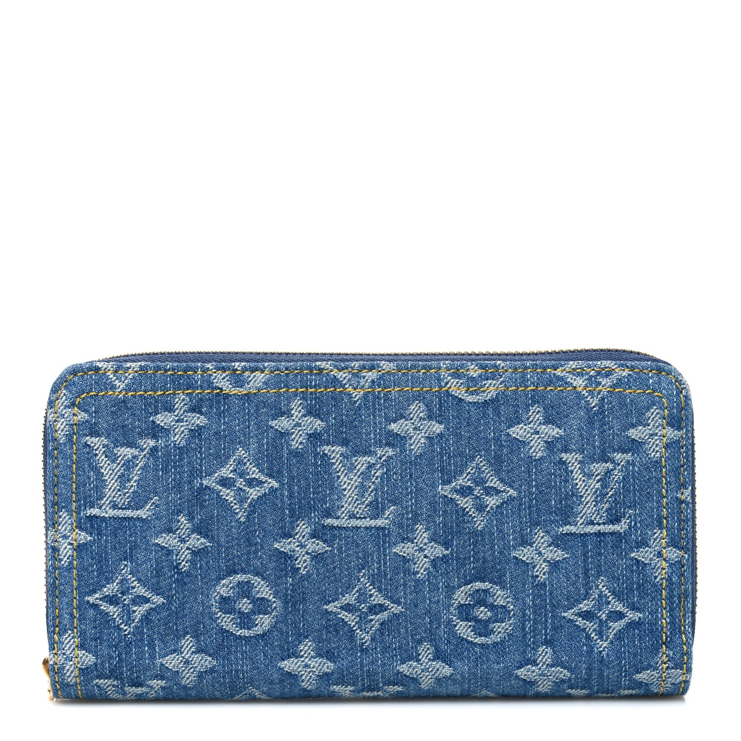 Louis Vuitton Monogram Denim Zippy Wallet NM Blue 1 of 6
