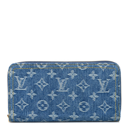 Louis Vuitton Monogram Denim Zippy Wallet NM Blue 1 of 6