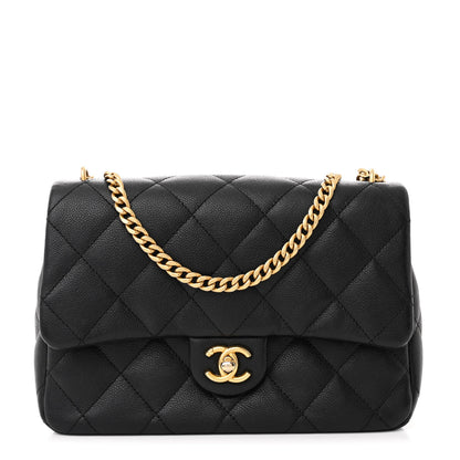 Chanel Caviar Quilted Sweetheart Flap Black 1 of 10