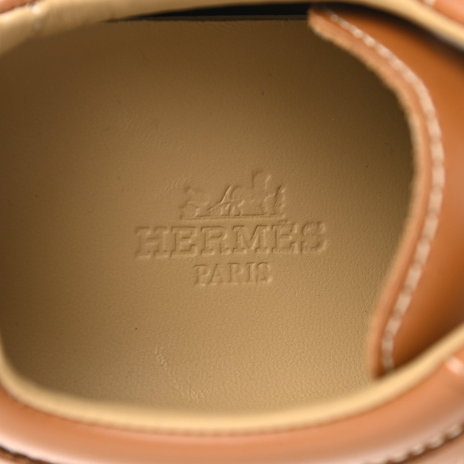 Hermes Calfskin Womens Chris Sneakers 37 Beige Dore 7 of 9