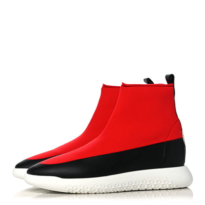 Hermes Mesh Calfskin 24 Sneakers 39 Red Black 3 of 10