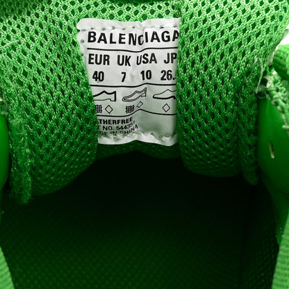 Balenciaga Fabric Mesh Clear Sole Womens Triple S Sneakers 40 Green 6 of 8