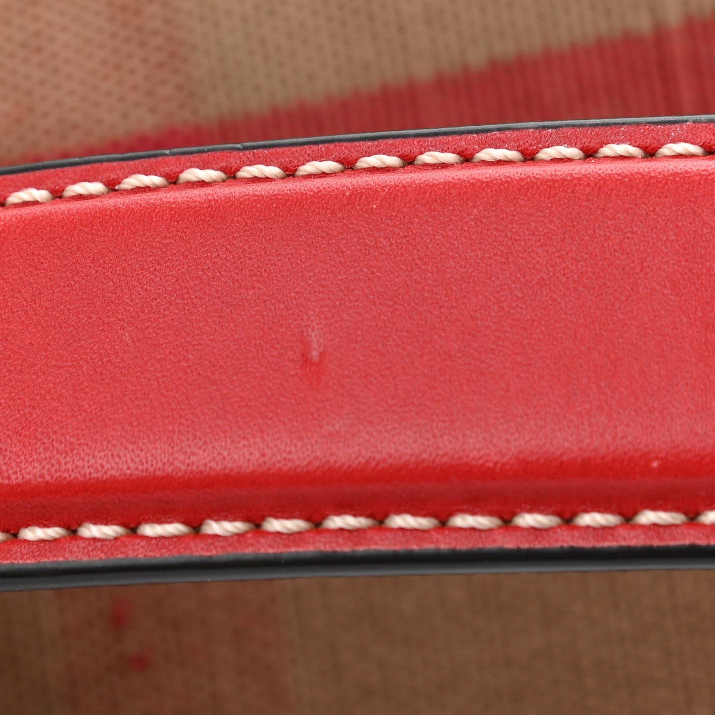 Canvas Mega Check Medium Ashby Hobo Cadmium Red