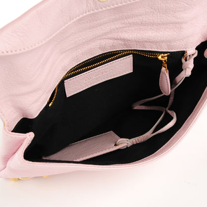 Balenciaga Agneau Giant 12 Gold Hardware Envelope Clutch Rose Poudre 7 of 7