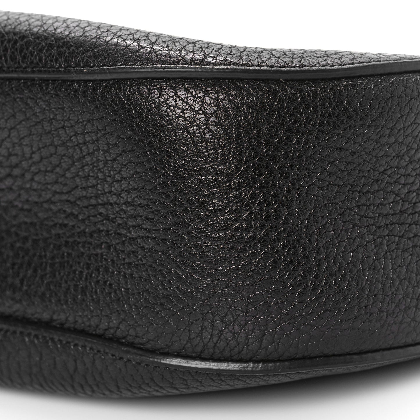 Grained Lambskin Mini Drew Shoulder Bag Black
