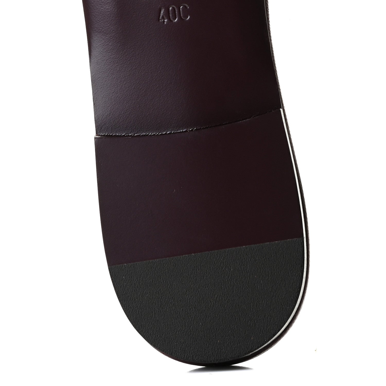 Chanel Lambskin Quilted CC Turnlock Sandals 40 Burgundy 12 of 12