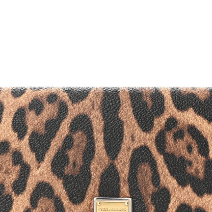 Dolce & Gabbana Crespo Leopard Print Wallet On Chain Brown Black 9 of 11