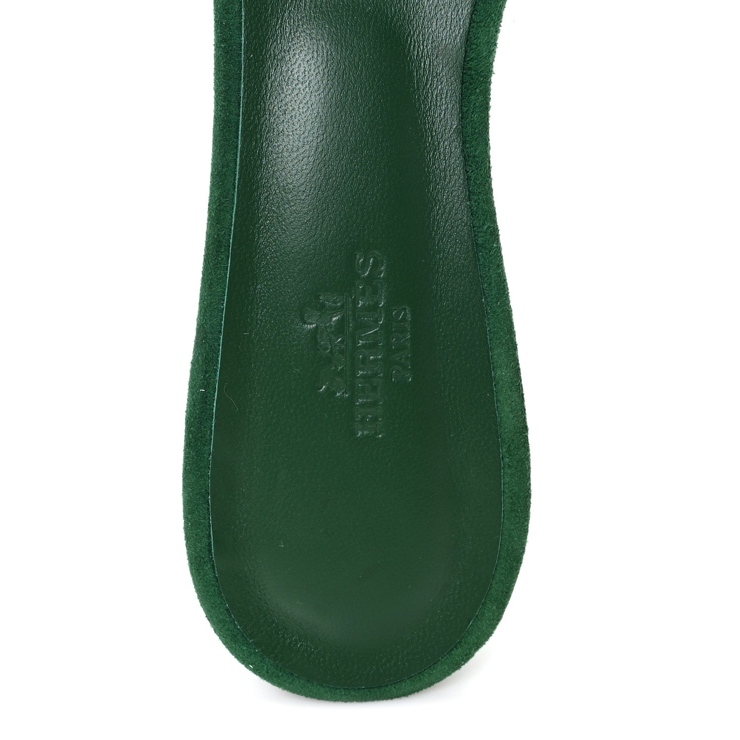Hermes Suede Goatskin Oasis Sandals 39.5 Vert Electrique 8 of 9