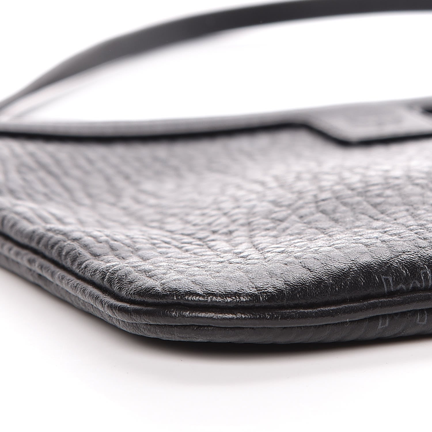 MCM Visetos Liz Shopper Tote Pouch Black 9 of 11