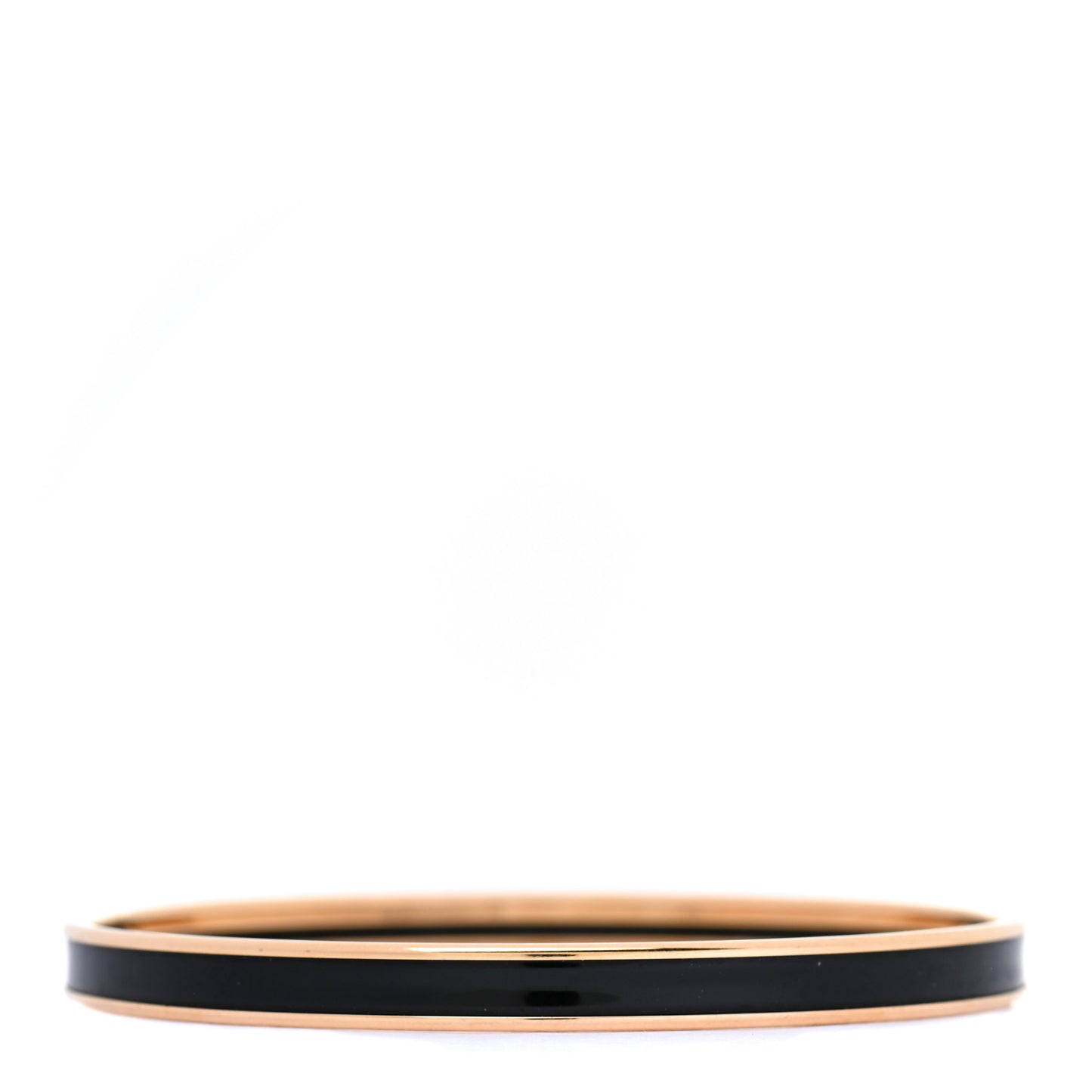 Enamel Printed Extra Narrow Printed Bracelet 65 Black