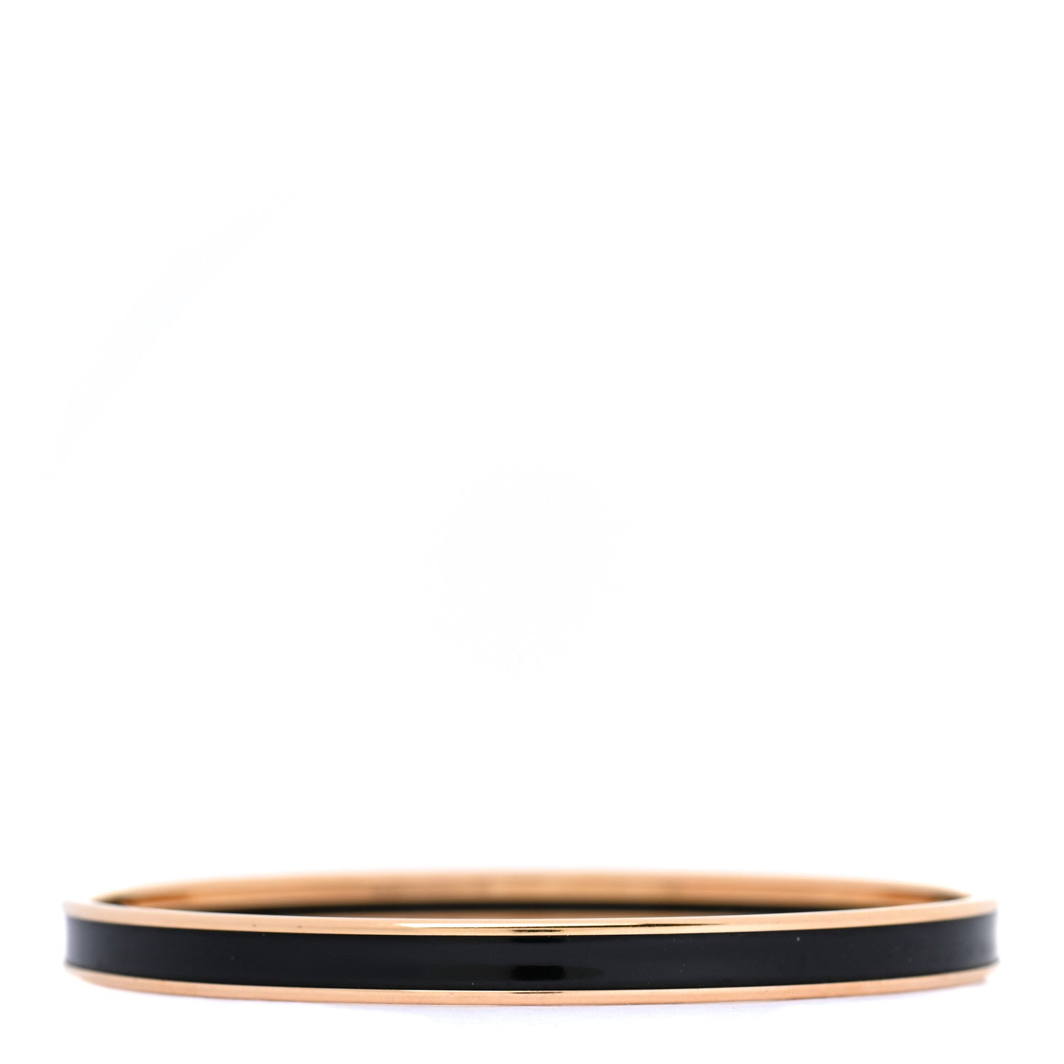 Hermes Enamel Printed Extra Narrow Printed Bracelet 65 Black 3 of 6