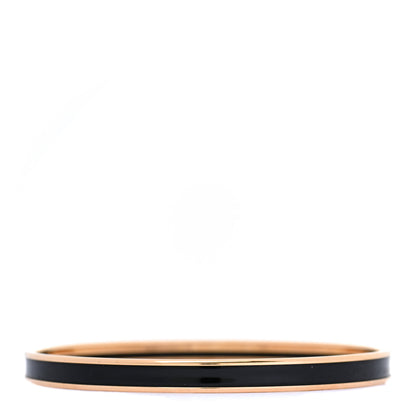 Hermes Enamel Printed Extra Narrow Printed Bracelet 65 Black 3 of 6