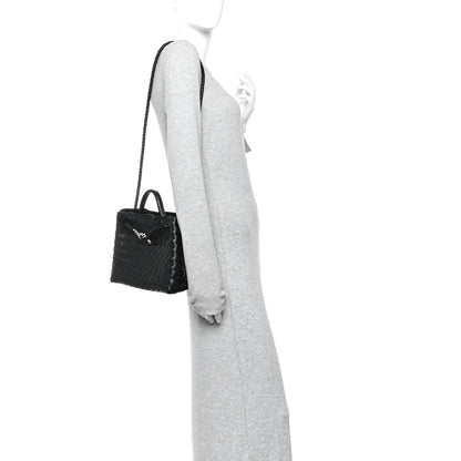 Bottega Veneta Nappa Intrecciato Small Andiamo Shoulder Bag Black 2 of 12