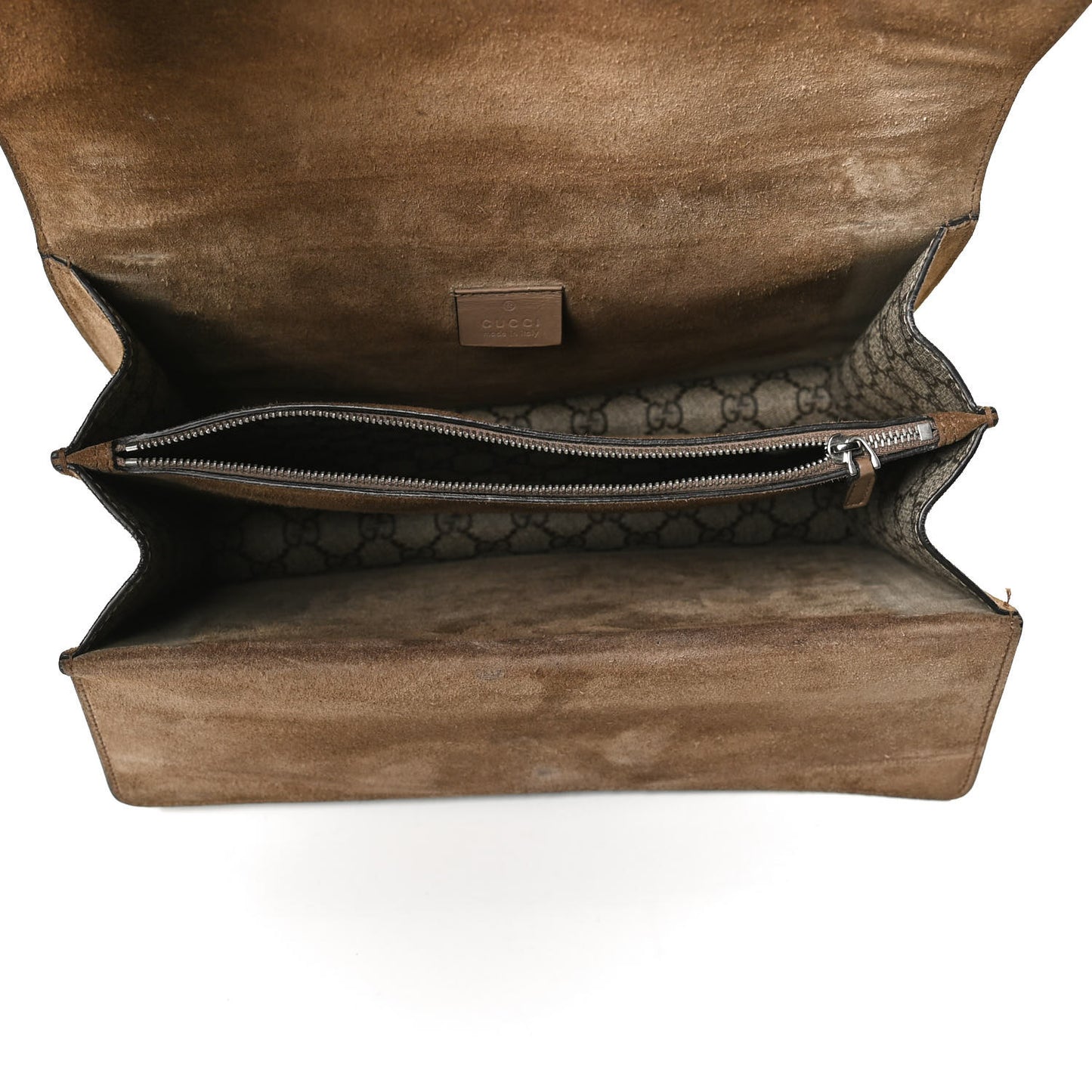 GG Supreme Monogram Medium Dionysus Shoulder Bag Taupe