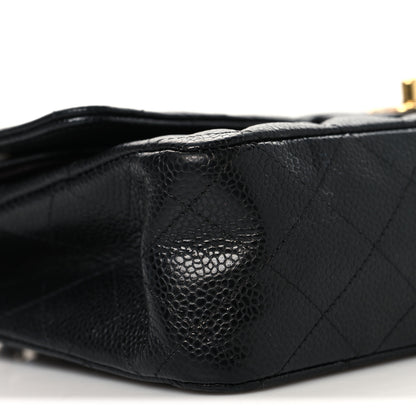 Chanel Caviar Quilted Medium Double Flap Black 9 of 11
