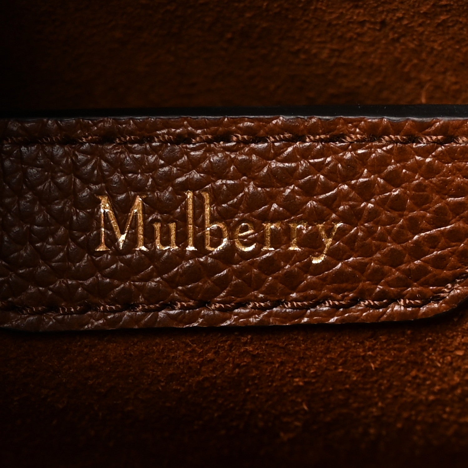 Mulberry Grain Vegetable Tanned Calfskin Small Zipped Bayswater Oak 6 of 9