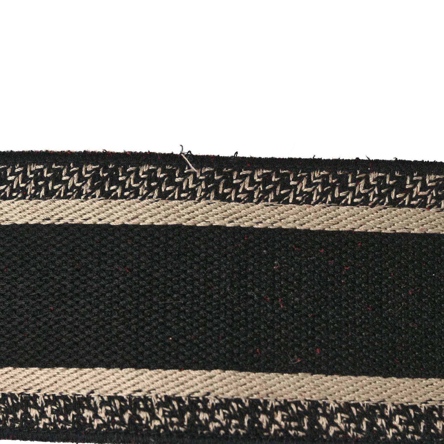 Christian Dior Canvas Embroidered Adjustable Shoulder Strap Black Beige 6 of 6