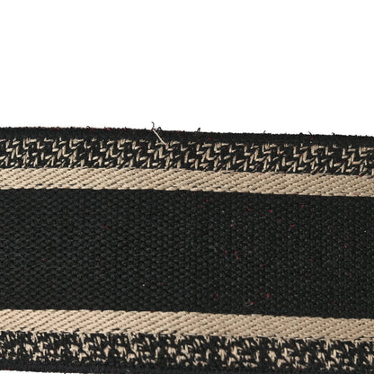 Christian Dior Canvas Embroidered Adjustable Shoulder Strap Black Beige 6 of 6