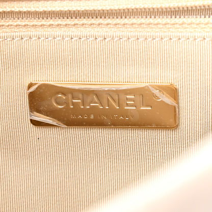 Chanel Goatskin Quilted Medium Chanel 19 Flap Beige 6 of 11