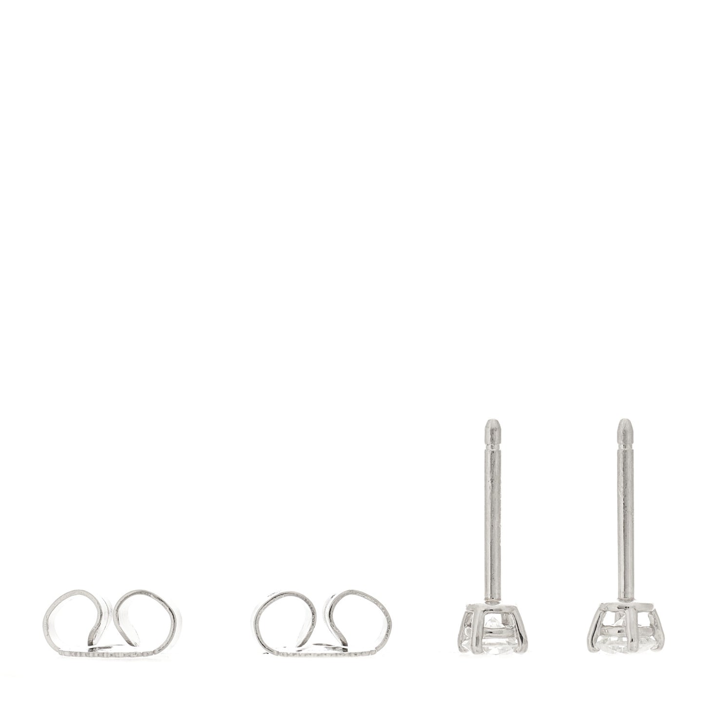 Platinum Diamond .22ctw Solitaire Earrings