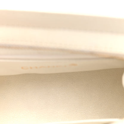 Chanel Lambskin Quilted Shoulder Bag White 5 of 10