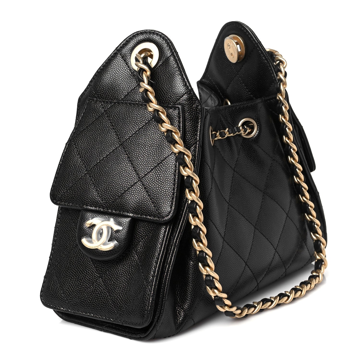 Chanel Caviar Quilted Mini Chanel 25 Handbag Black 3 of 28