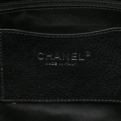 Chanel Glazed Calfskin Large On The Road Large Frame Tote Black 6 of 14
