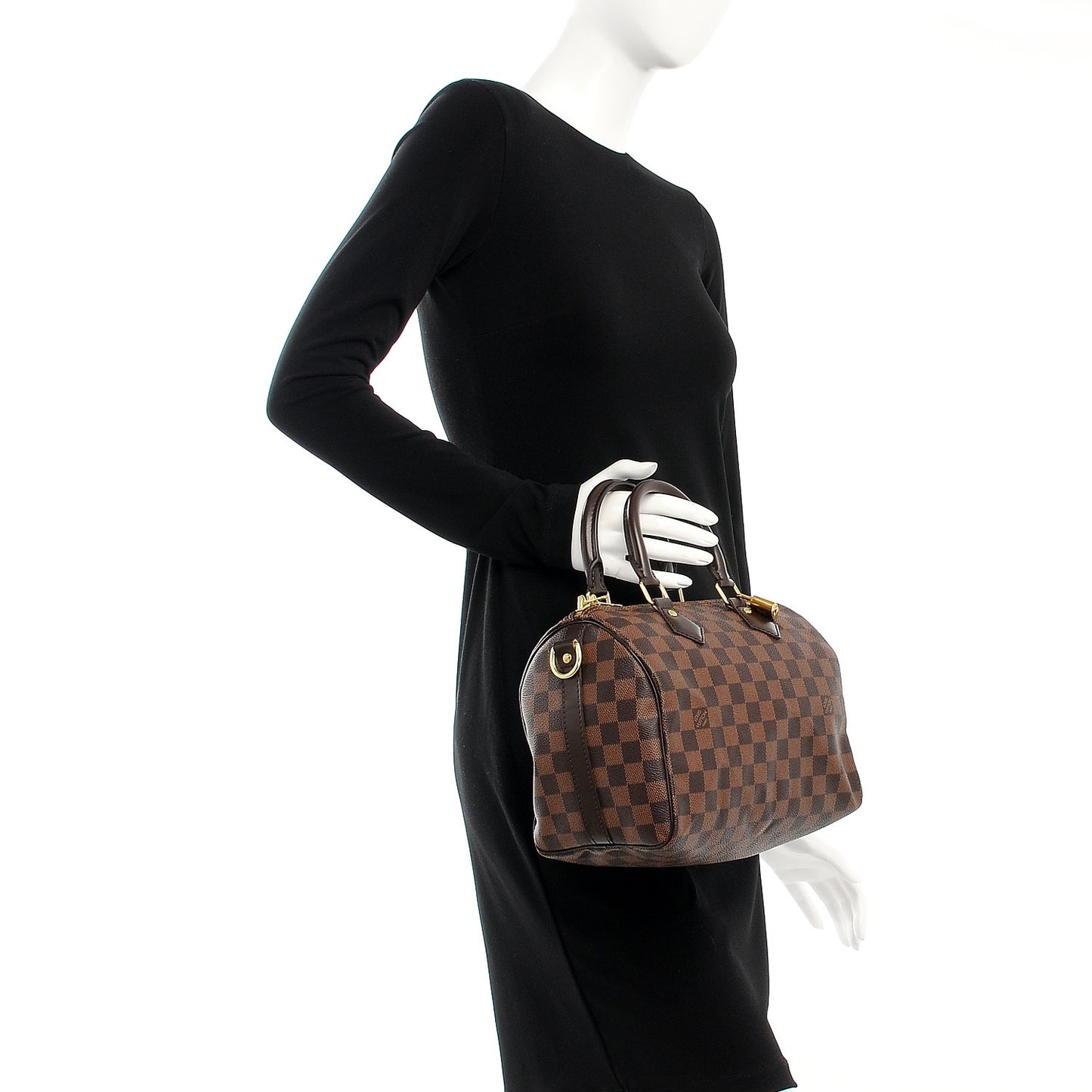 Damier Ebene Speedy Bandouliere 25