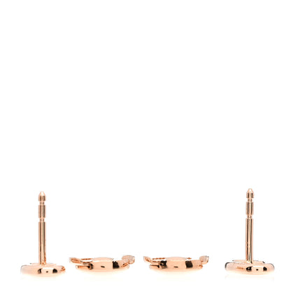 Hermes 18K Rose Gold TPM Farandole Stud Earrings 3 of 5