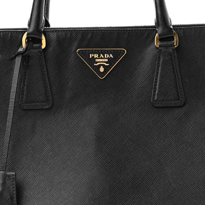 Prada Saffiano Large Galleria Double Zip Tote Black 7 of 10