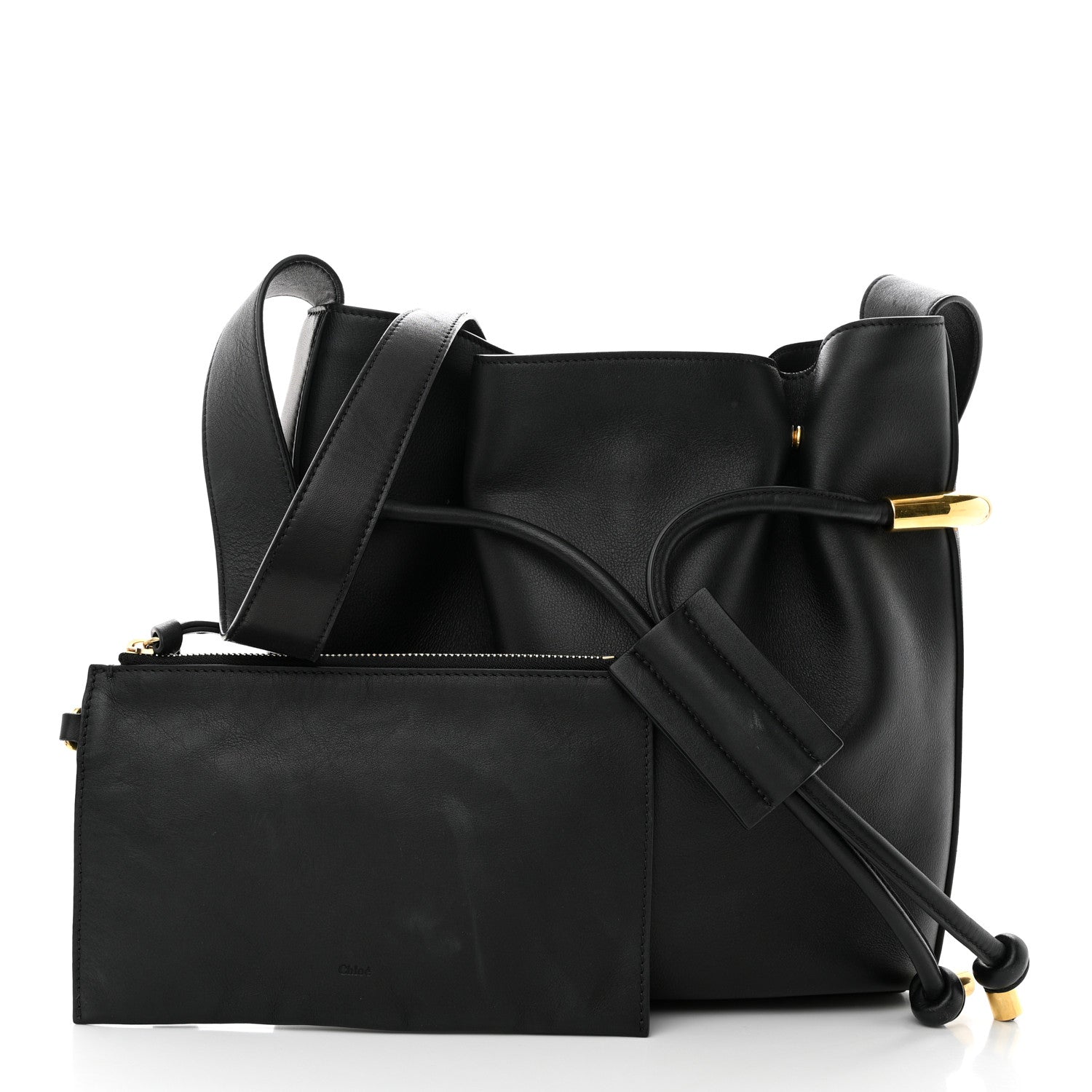 Chloe Calfskin Small Emma Bucket Black 3 of 14