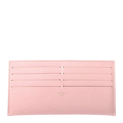 Louis Vuitton Calfskin Felicie Card Holder Insert Rose Ballerine 1 of 6