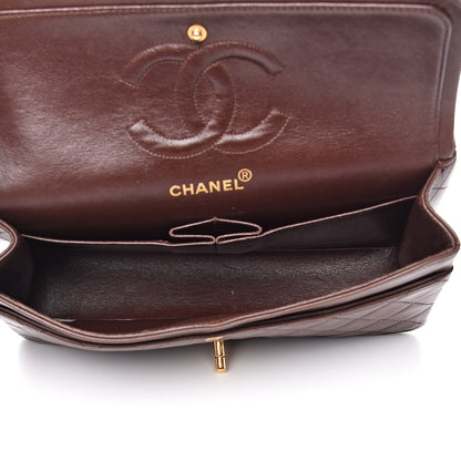 Chanel Lambskin Quilted Medium Double Flap Brown 5 of 19