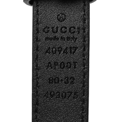 Gucci Calfskin Double G 20mm Belt 80 32 Black 5 of 5