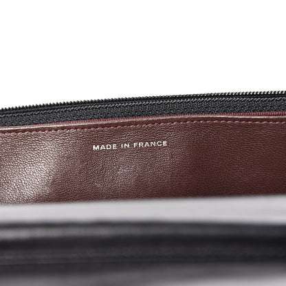 Chanel Lambskin Quilted Wallet On Chain WOC Black 6 of 10