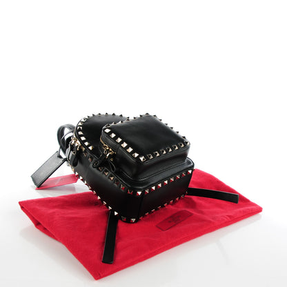 Valentino Garavani Calfskin Mini Rockstud Backpack Black 4 of 7