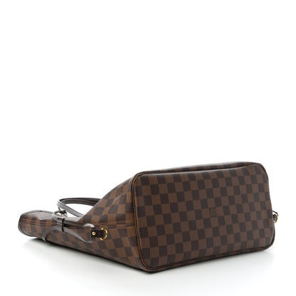 Louis Vuitton Damier Ebene Neo Neverfull MM Rose Ballerine 4 of 11