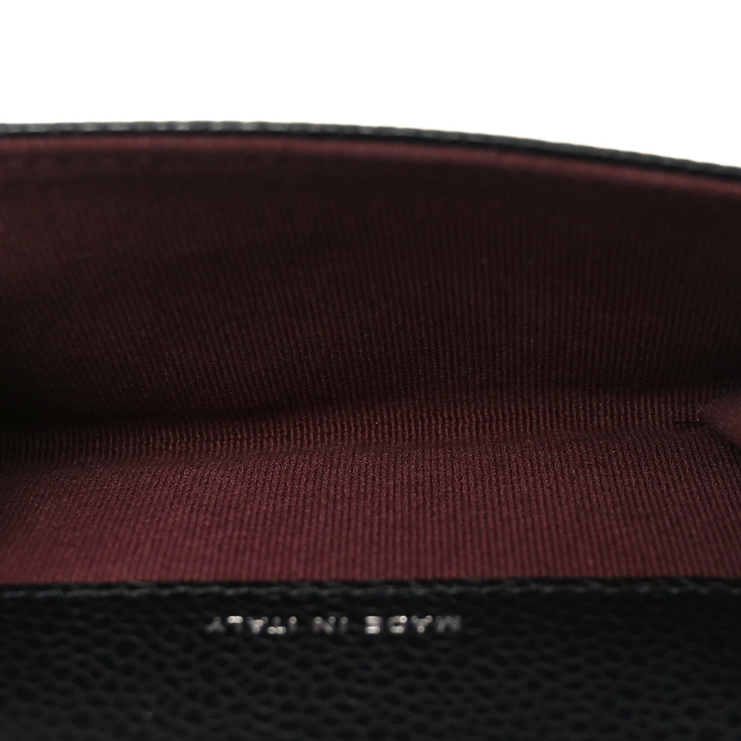 Caviar Quilted Flap Card Holder Wallet Black