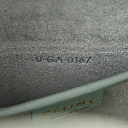 Celine Drummed Calfskin Nano Luggage Almond 7 of 14
