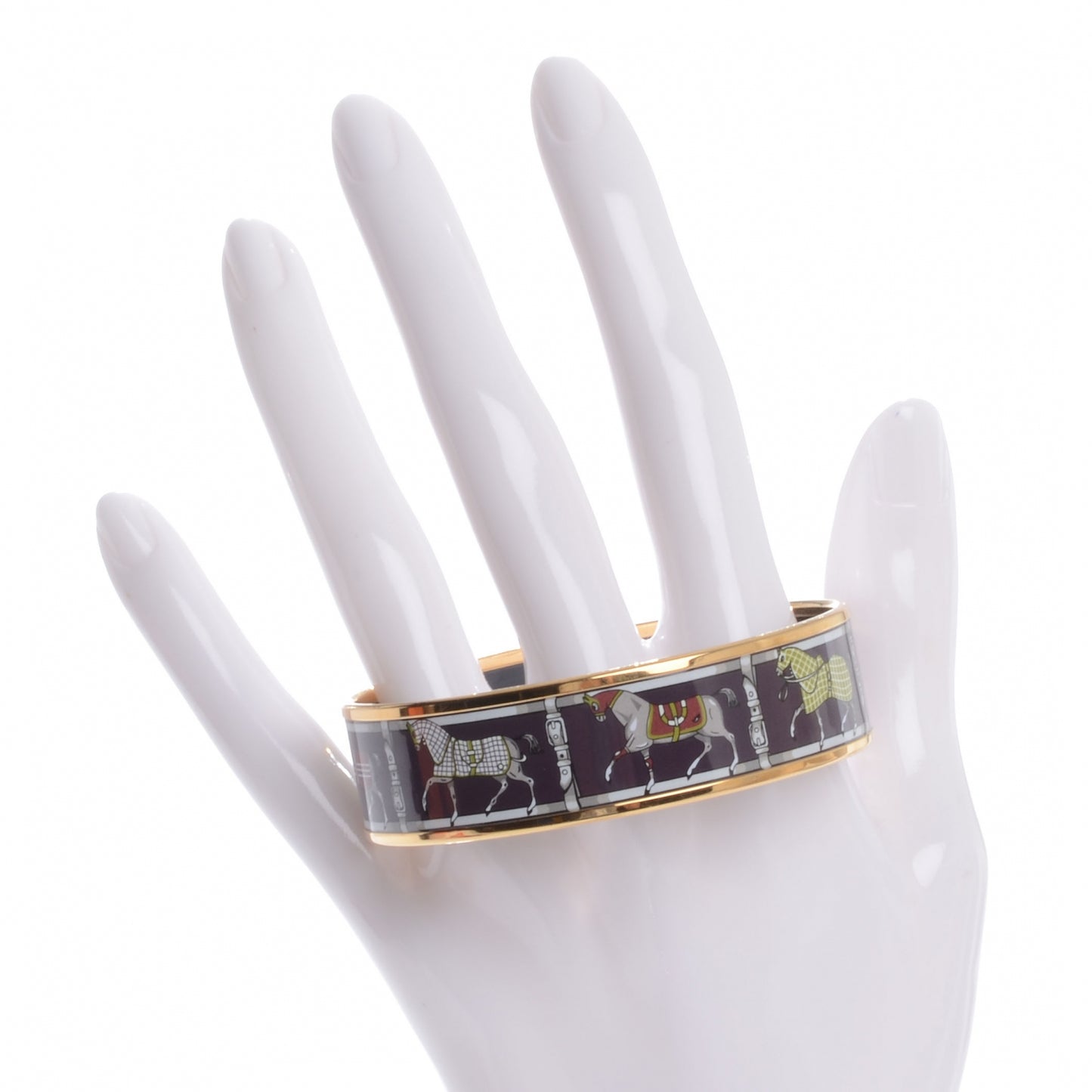 Enamel Printed Tenues Et Couvertures Wide Bracelet 70