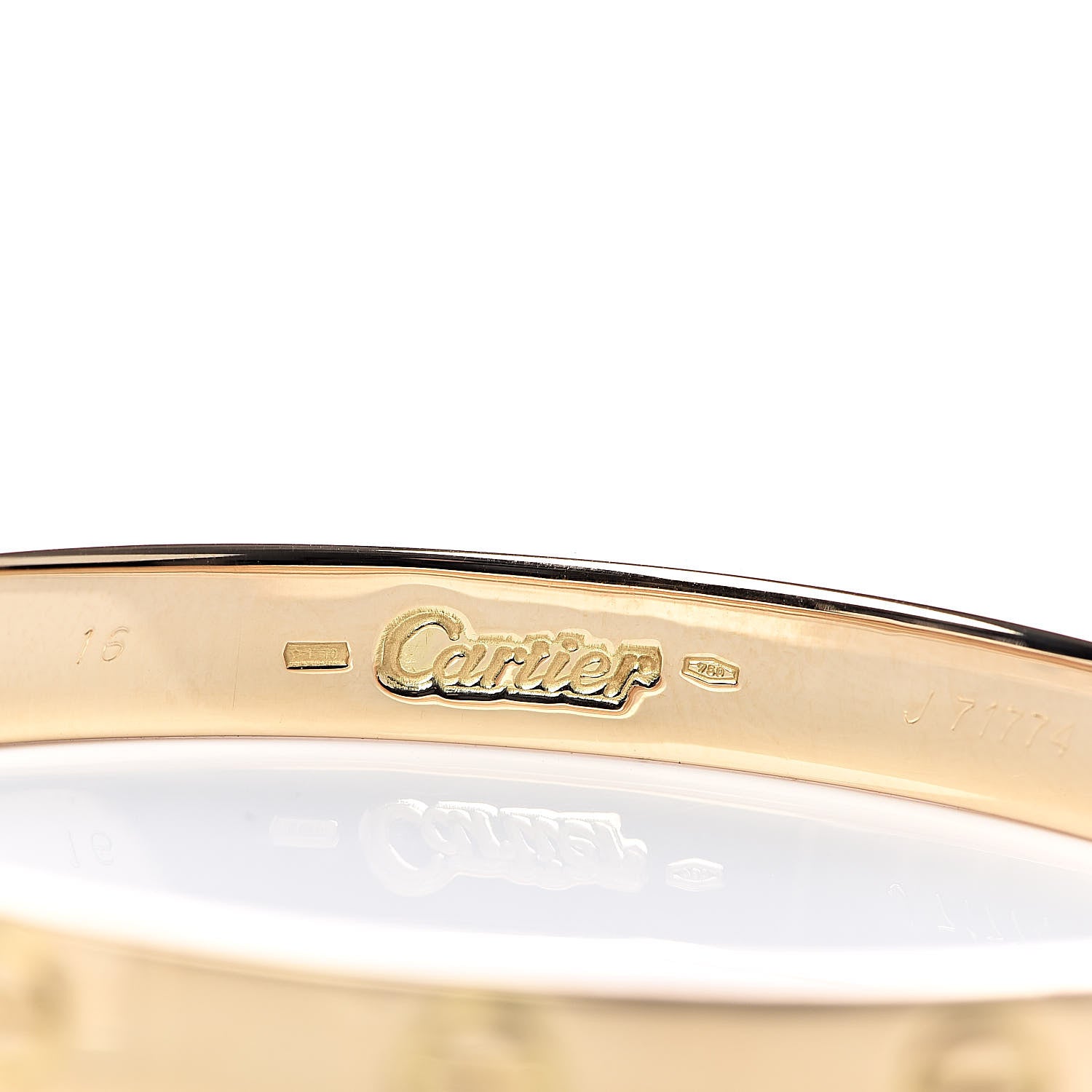 Cartier 18K Yellow Gold LOVE Bracelet 16 5 of 6