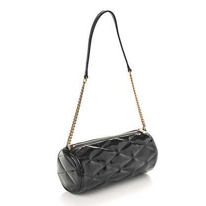Saint Laurent Patent Monogram Mini Sade Tube Bag Black 2 of 8