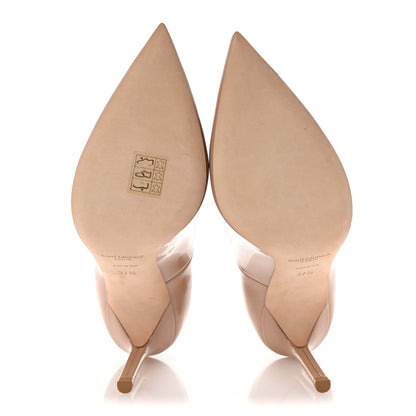 Saint Laurent Vernice Patent Anja 105 Pumps 37.5 Nude 6 of 10
