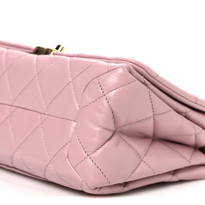 Chanel Lambskin Quilted Medium Color Match Flap Light Pink 10 of 10